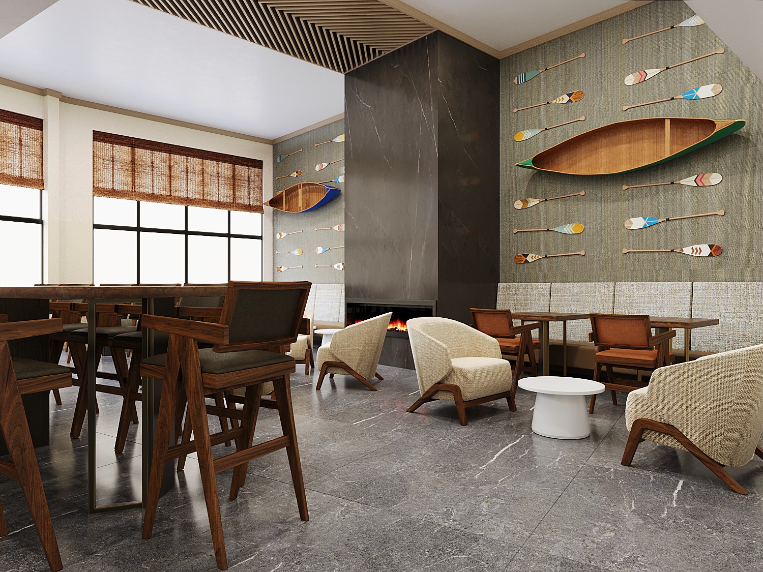 Bar Seating at Hotel Bridgton